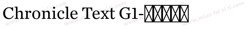 Chronicle Text G1字体转换